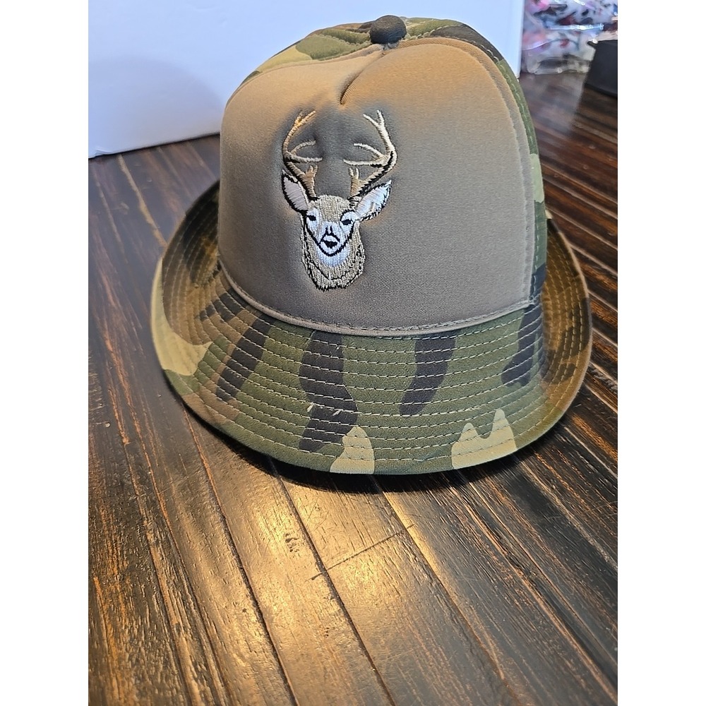 Vintage Camoflauge Duck Bay Men's Hunting Bucket Hat Camo Winter Insulated Small